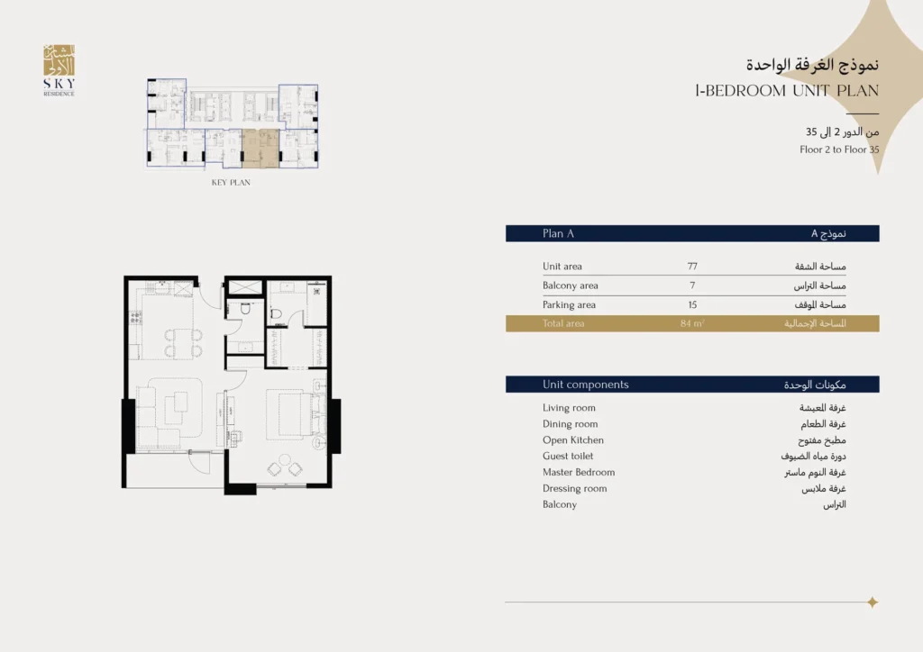 نموذج الغرفة الواحدة - تطبيق عقار