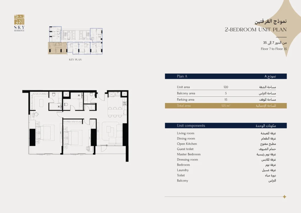 نموذج الغرفتين - تطبيق عقار