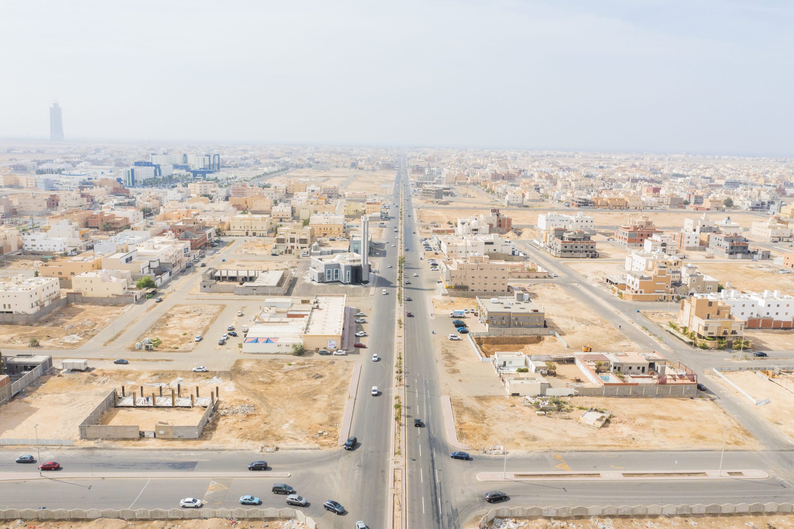 صورة جوية لحي الشراع بجده